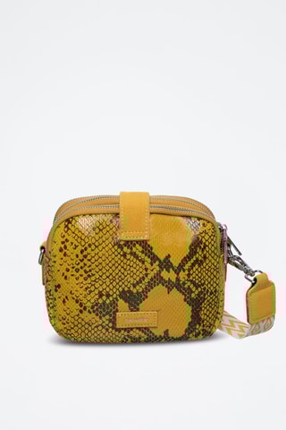 Mala a tiracolo Camille - Branco, preto e amarelo
