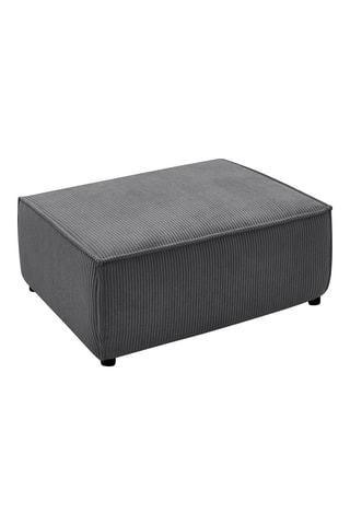 Pouf pour canapé modulable Nihad - Gris foncé