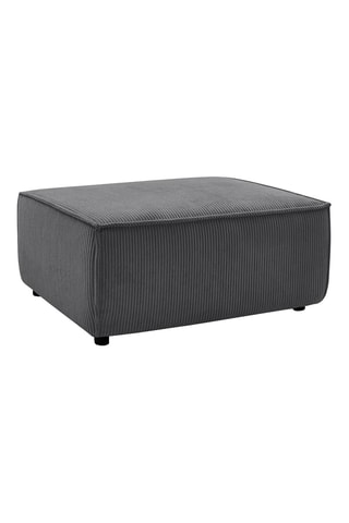 Pouf pour canapé modulable Nihad - Gris foncé