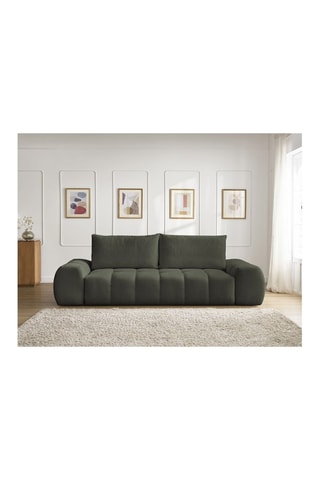 Canapé droit Everest - Vert - 3 places - En polyester