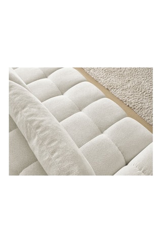 Canapé droit convertible Everest - Blanc - 3 places - En polyester - Couchage 153 x 197 cm