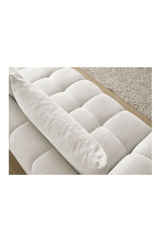Canapé droit convertible Everest - Blanc - 3 places - En polyester - Couchage 153 x 197 cm