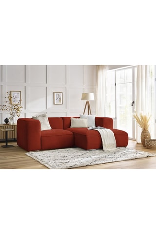 Canapé d'angle droit Zephyr Compact Orange