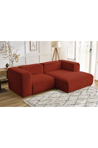 Canapé d'angle droit Zephyr Compact Orange