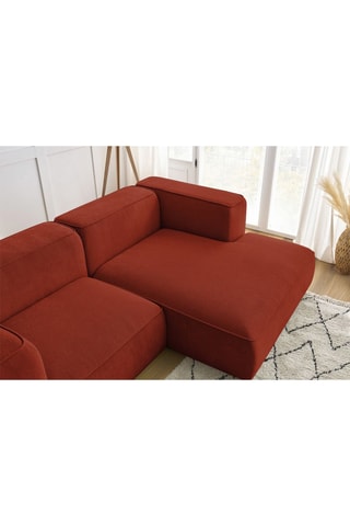 Canapé d'angle droit Zephyr Compact Orange