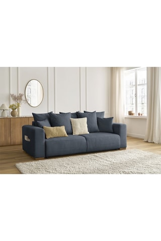 Canapé convertible Sidonie - Bleu foncé