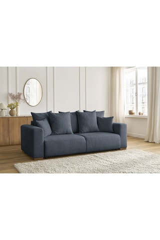 Canapé convertible Sidonie - Bleu foncé