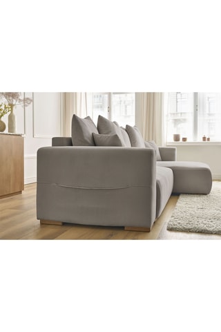 Canapé d'angle réversible convertible Sidonie - Taupe