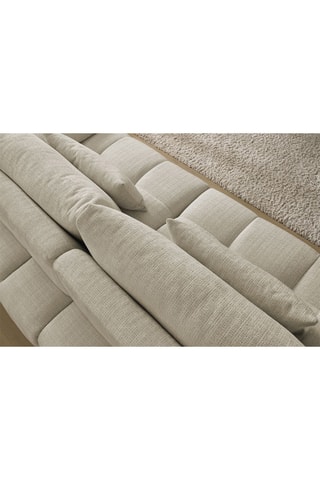Canapé Ivane - Beige - 3 places - En tissu texturé