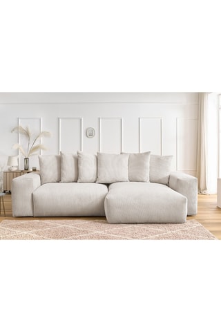 Canapé d'angle réversible Voltaire - Beige