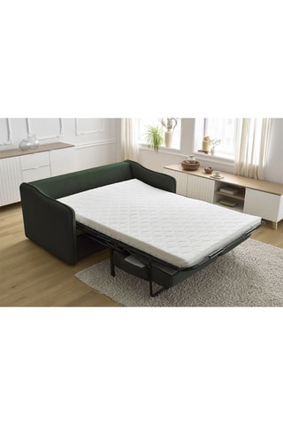 Canapé convertible Lenny - Vert - Couchage 133 x 195 cm
