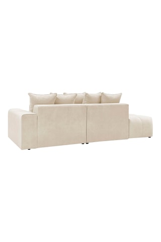 Canapé d'angle droit Mont-Blanc - 
Beige