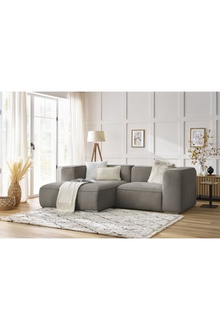 Canapé d'angle gauche Zephyr Compact - Taupe