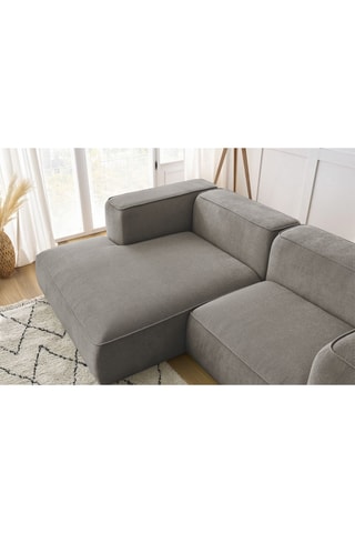 Canapé d'angle gauche Zephyr Compact - Taupe
