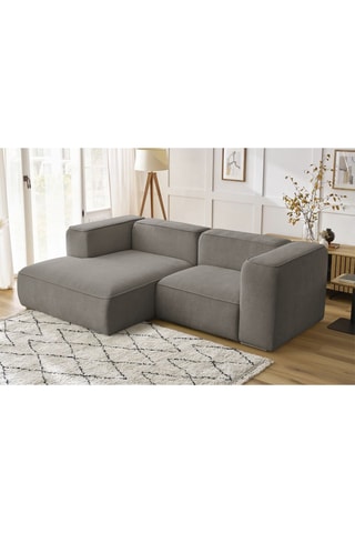 Canapé d'angle gauche Zephyr Compact - Taupe