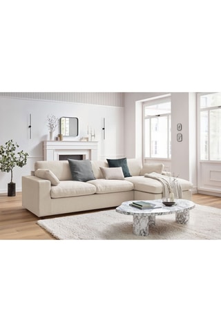 Canapé d'angle réversible Belair - 
Beige