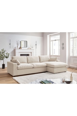 Canapé d'angle réversible Belair - 
Beige