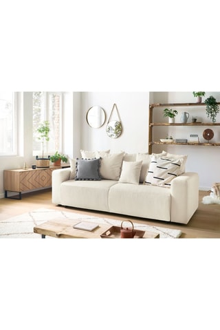 Canapé convertible Envy - Crème - Couchage 152 x 190 cm