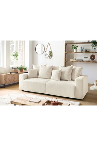 Canapé convertible Envy - Crème - Couchage 152 x 190 cm