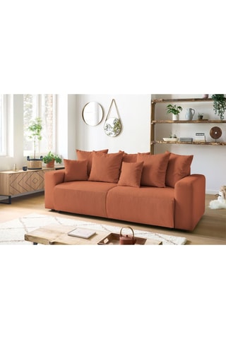 Canapé convertible Envy - Terracotta - Couchage 152 x 190 cm
