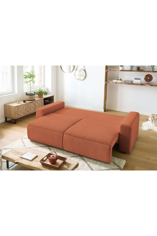 Canapé convertible Envy - Terracotta - Couchage 152 x 190 cm