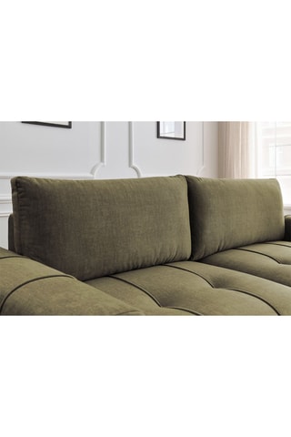 Canapé convertible Arsene - Vert - Couchage 190 x 155 cm