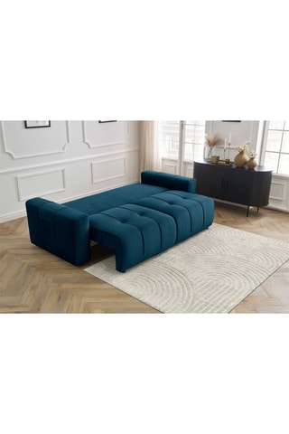 Canapé convertible Arsene - Bleu - Couchage 190 x 155 cm