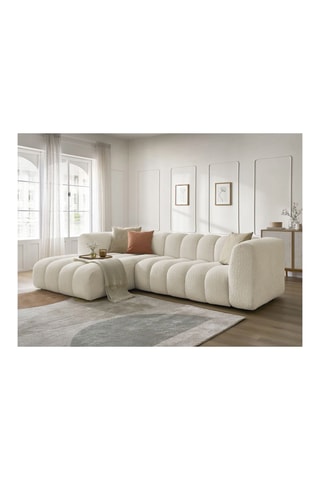 Canapé d'angle gauche  Talia - Beige
