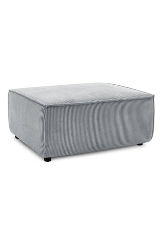 Pouf pour canapé modulable Nihad - Gris clair