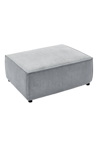 Pouf pour canapé modulable Nihad - Gris clair