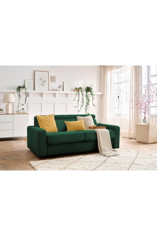 Canapé convertible Monaco - Vert - Couchage 190 x 140 cm