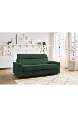 Canapé convertible Monaco - Vert - Couchage 190 x 140 cm