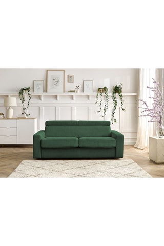 Canapé convertible Monaco - Vert - Couchage 190 x 140 cm