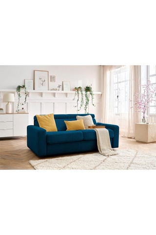 Canapé convertible Monaco - 
Bleu marine - Couchage 190 x 140 cm