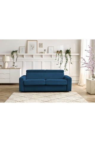 Canapé convertible Monaco - 
Bleu marine - Couchage 190 x 140 cm