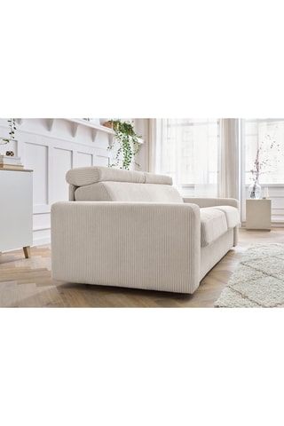 Canapé convertible Monaco - Beige - Couchage 190 x 140 cm