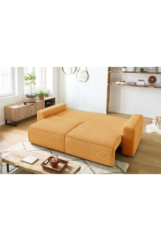 Canapé convertible Envy - Moutarde - Couchage 152 x 190 cm