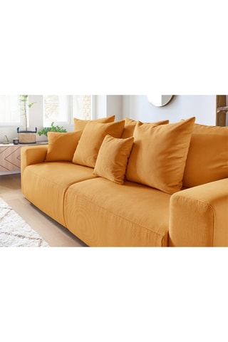 Canapé convertible Envy - Moutarde - Couchage 152 x 190 cm