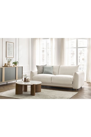 Canapé convertible Lenny - Beige - Couchage 160 x 190 cm