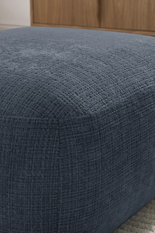 Pouf Denise - Bleu foncé - En polyester 