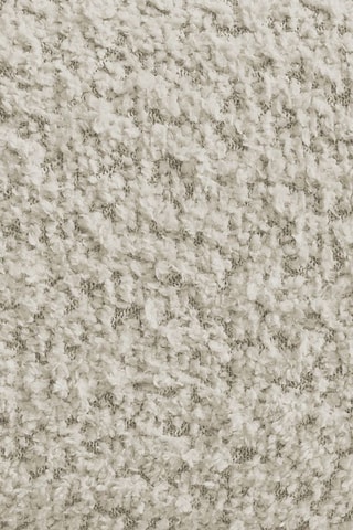 Pouf Pamira - Beige - En tissu bouclette