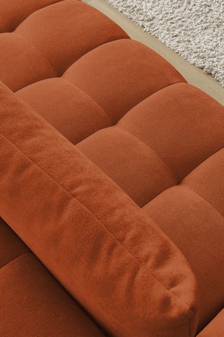 Canapé Everest - Orange - 3 places - En tissu texturé