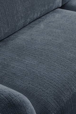 Canapé d'angle droit convertible Denise - Bleu foncé - 3 places - En polyester - Couchage 202 x 132 cm