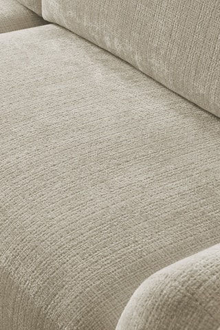 Canapé d'angle gauche convertible Denise - Beige - 3 places - En polyester - Couchage 202 x 132 cm