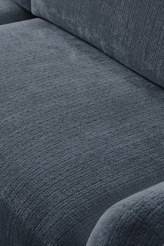 Canapé d'angle gauche convertible Denise - Bleu foncé - 3 places - En polyester - Couchage 202 x 132 cm