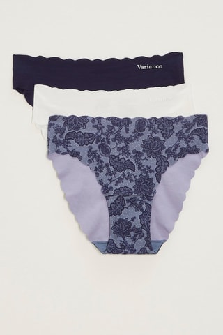 3 culottes - Bleu marine