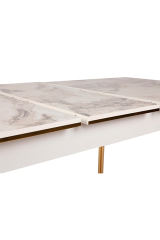 Table à manger extensible Damla - Longueur 146 à 181 cm