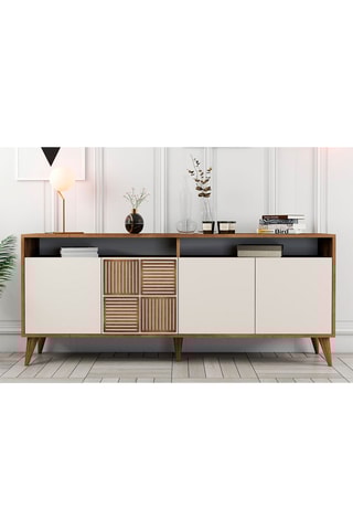 Bahut 4 portes - 180 x 78,6 x 35 cm