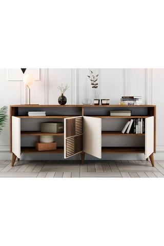 Bahut 4 portes - 180 x 78,6 x 35 cm