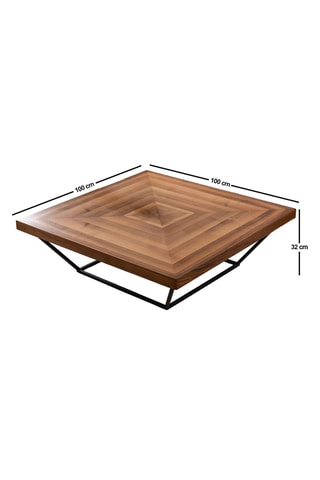 Table basse Cora - 100 x 32 x 100 cm